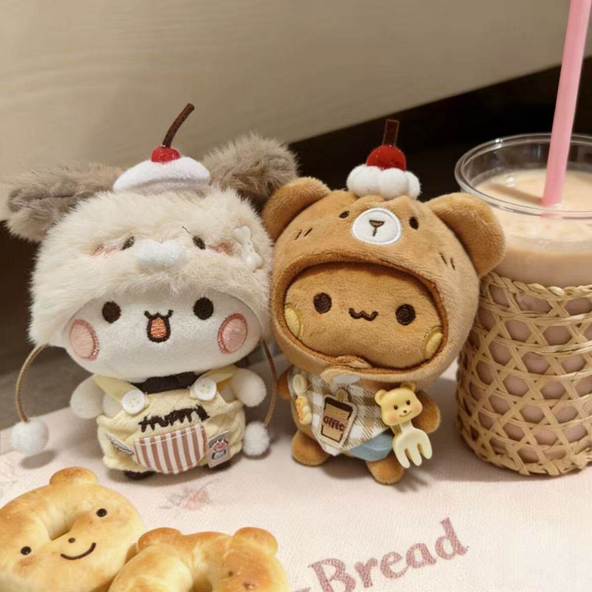 Bubu & Dudu Cozy Costume Plush Keychain Set