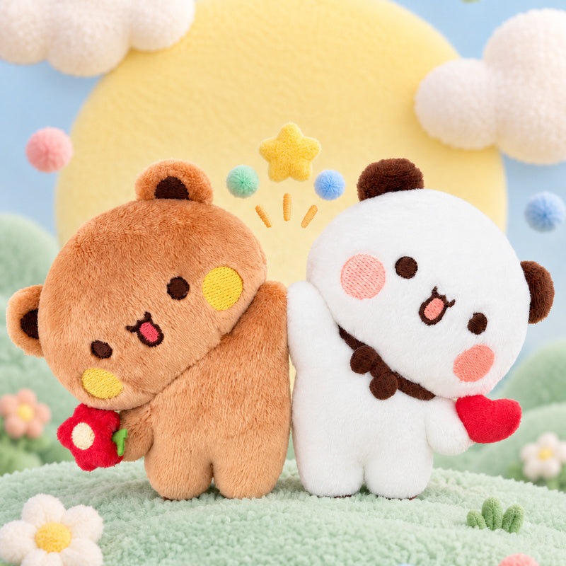Bubu & Dudu Magnetic Hug Plush Keychain Set