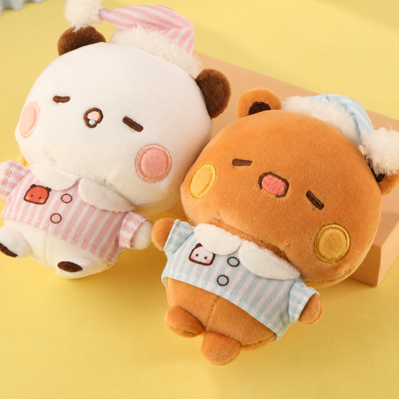 Bubu & Dudu Cozy Pajamas Plush Keychain Set