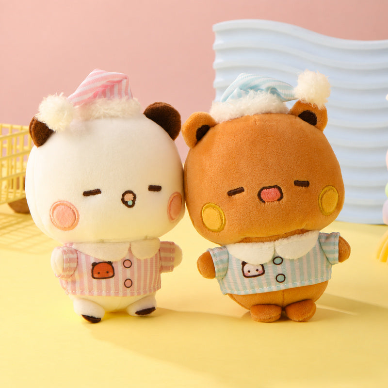 Bubu & Dudu Cozy Pajamas Plush Keychain Set