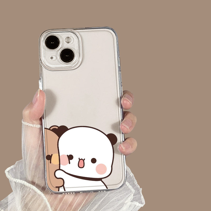 Bubu & Dudu Hugging Couple Clear Phone Case