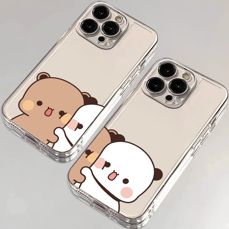 Bubu & Dudu Hugging Couple Clear Phone Case