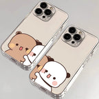 Bubu & Dudu Hugging Couple Clear Phone Case