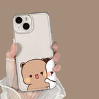 Bubu & Dudu Hugging Couple Clear Phone Case