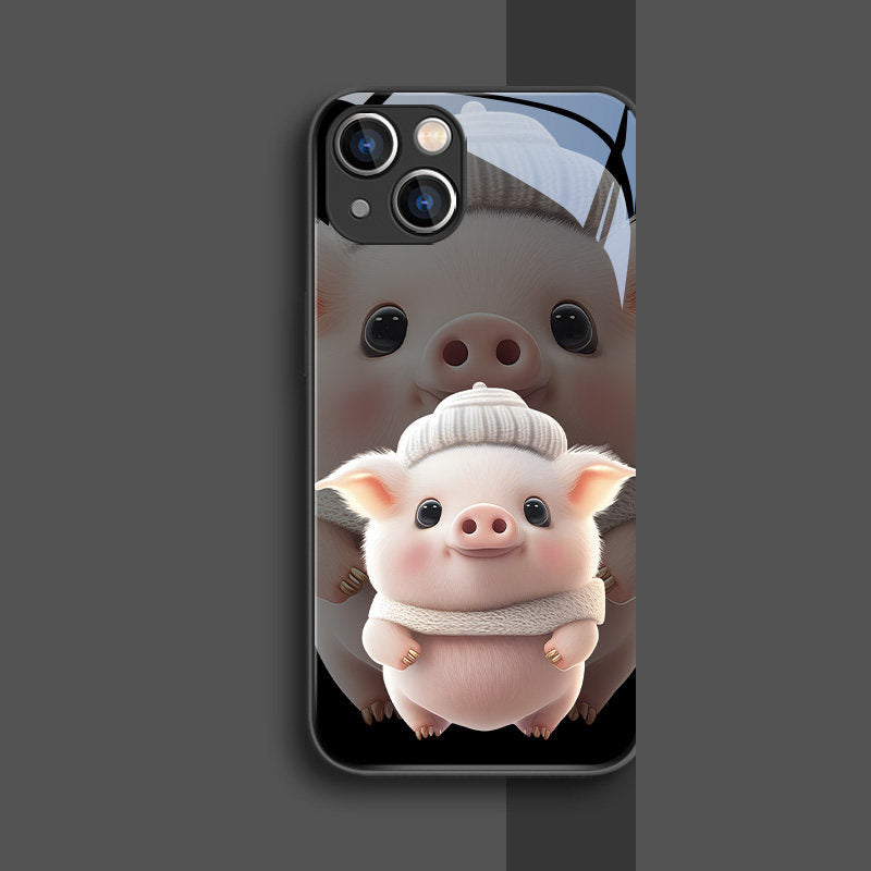 Bubu & Dudu Little Pig Glass Phone Case