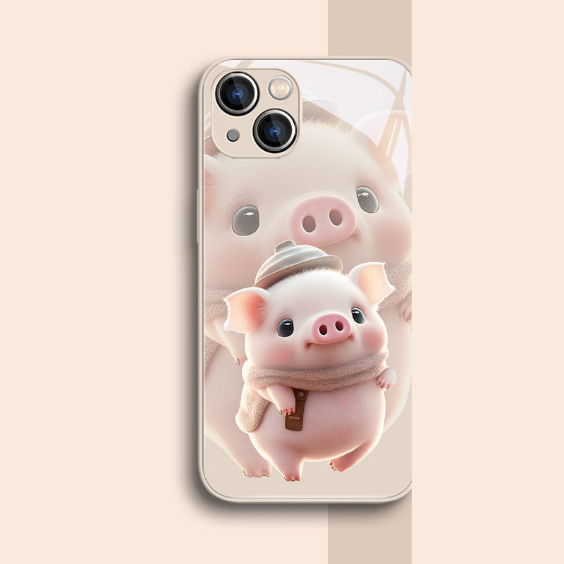 Bubu & Dudu Little Pig Glass Phone Case