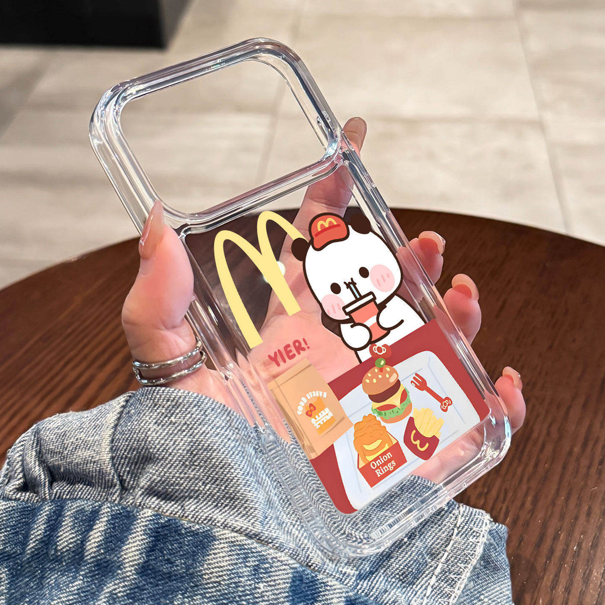 Bubu & Dudu Fast Food Clear Phone Case
