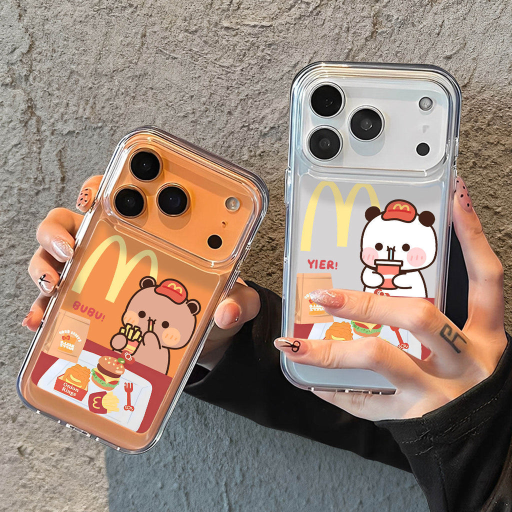 Bubu & Dudu Fast Food Clear Phone Case