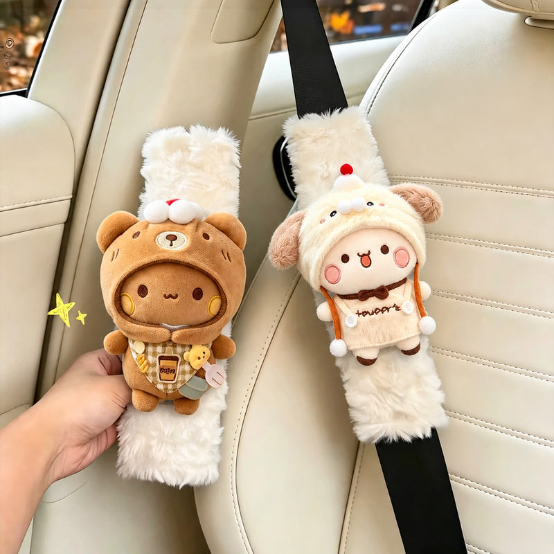Bubu & Dudu Cozy Journey Seat Belt Cover Set